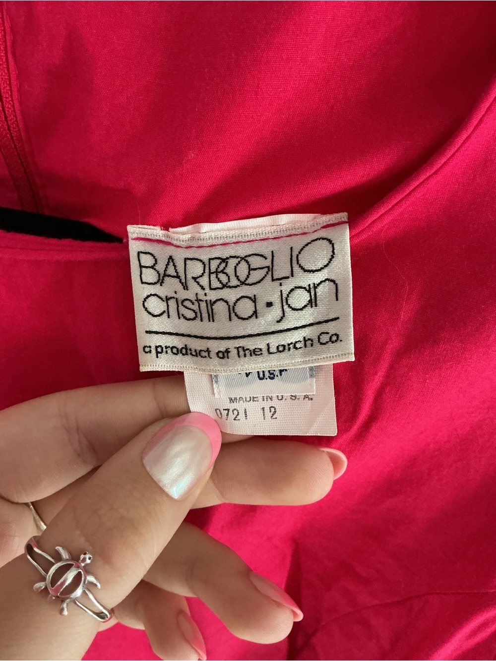 Jan Barboglio | VINTAGE 80s Basque Waist Bright Red Maxi Dress Size 12 - Picture 3 of 4